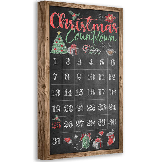 Christmas Countdown - Canvas | Lone Star Art.