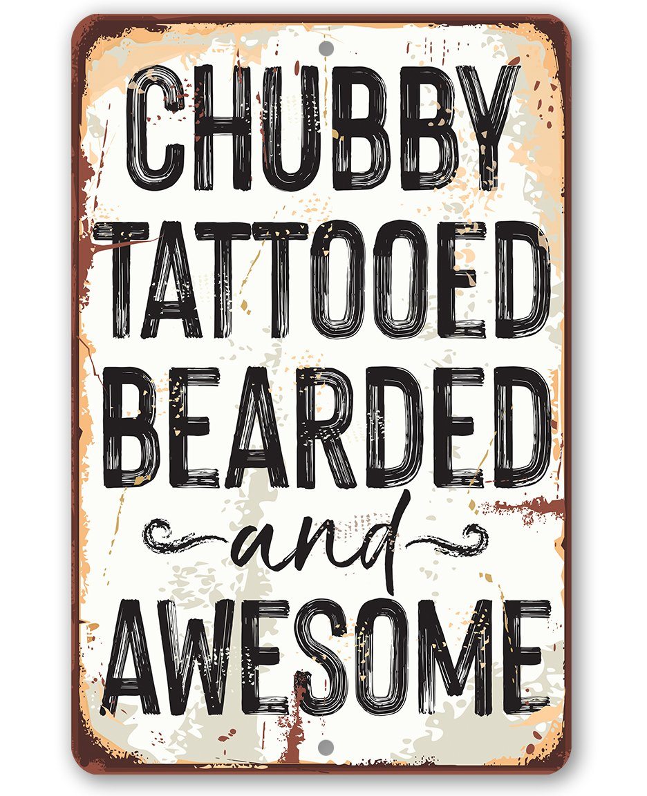 chubby bearded tattooed and awesome shirt