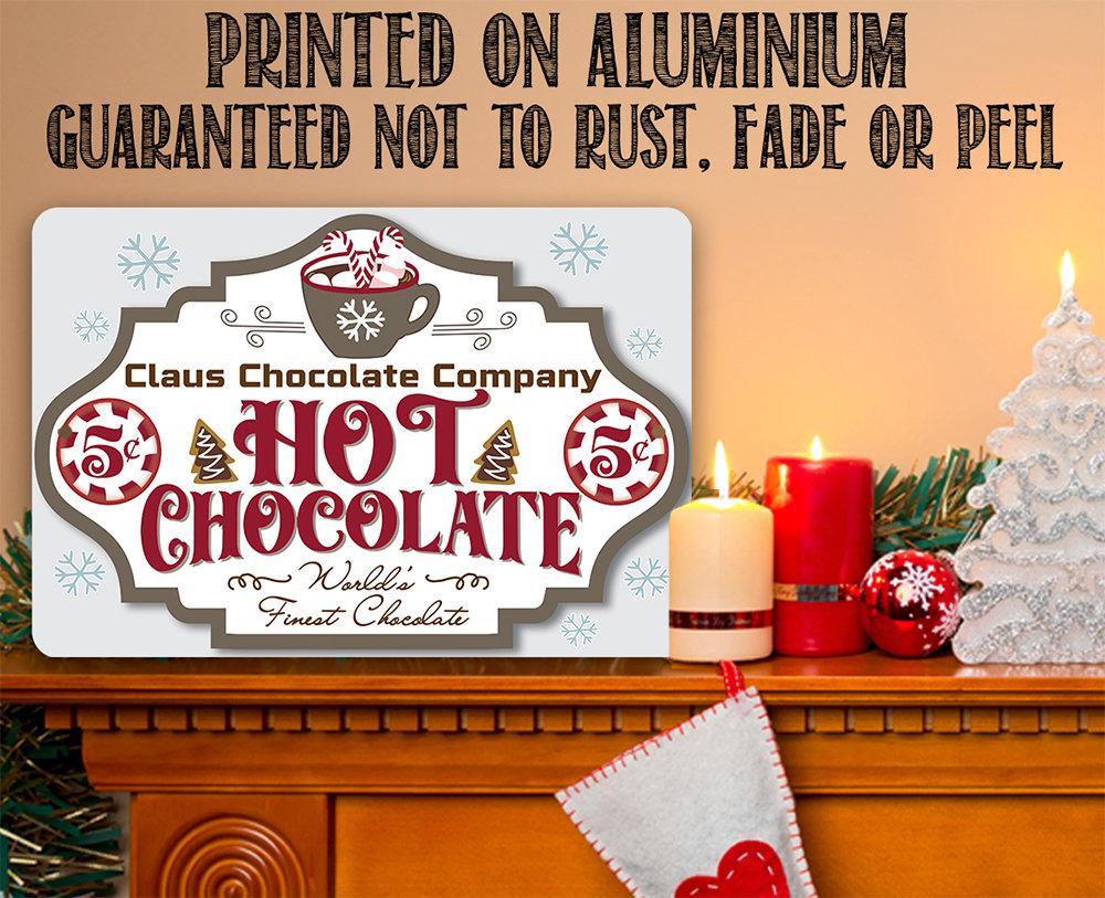 Claus Chocolate Company - Metal Sign | Lone Star Art.