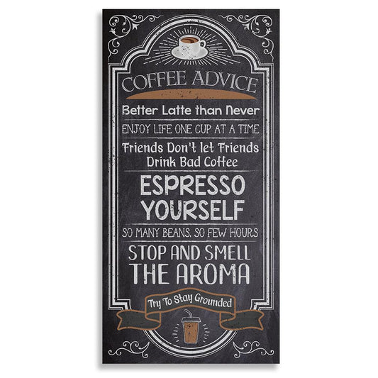 Coffee Advice - Canvas | Lone Star Art.