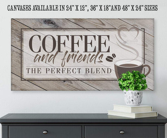 Coffee And Friends - Canvas | Lone Star Art.