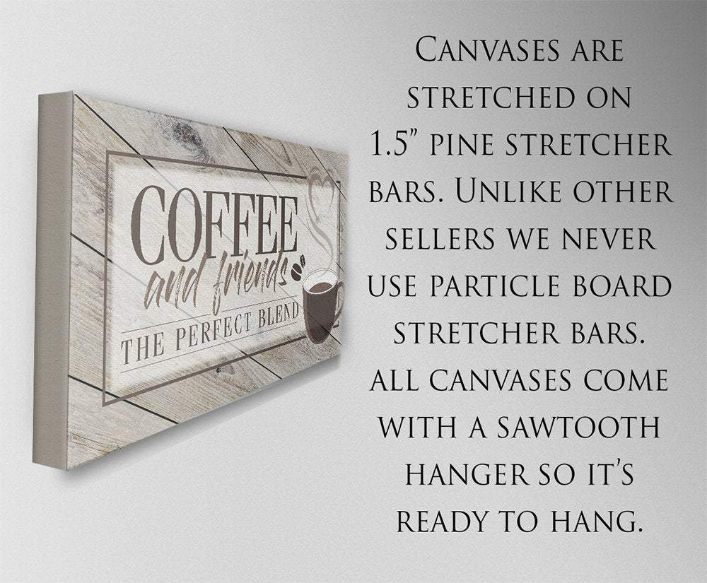Coffee And Friends - Canvas | Lone Star Art.