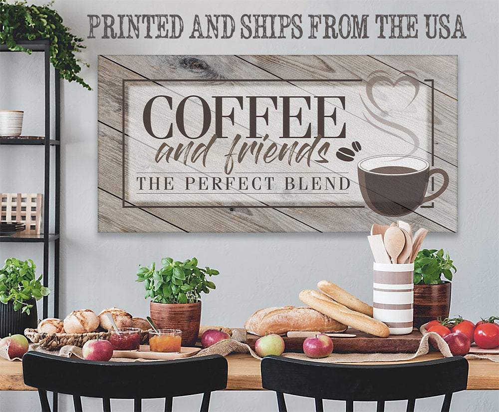 Coffee And Friends - Canvas | Lone Star Art.