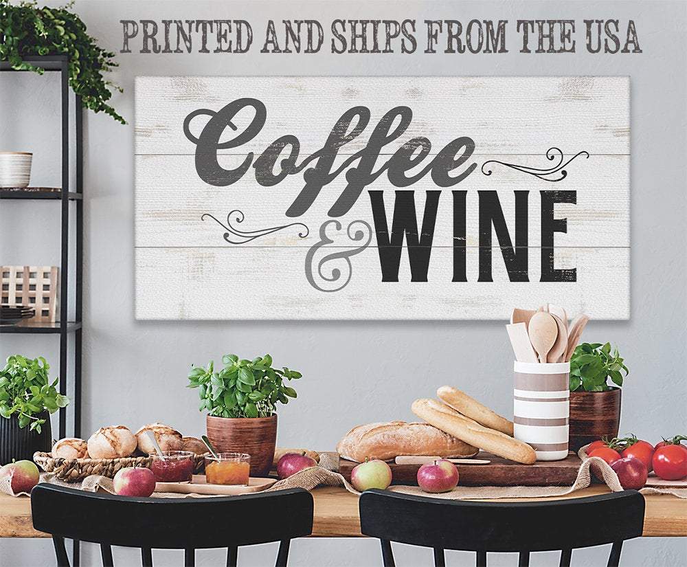 Coffee & Wine - Canvas | Lone Star Art.