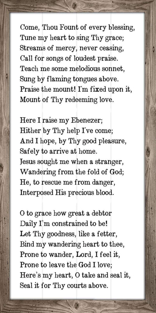 Come Thou Fount - Canvas | Lone Star Art.