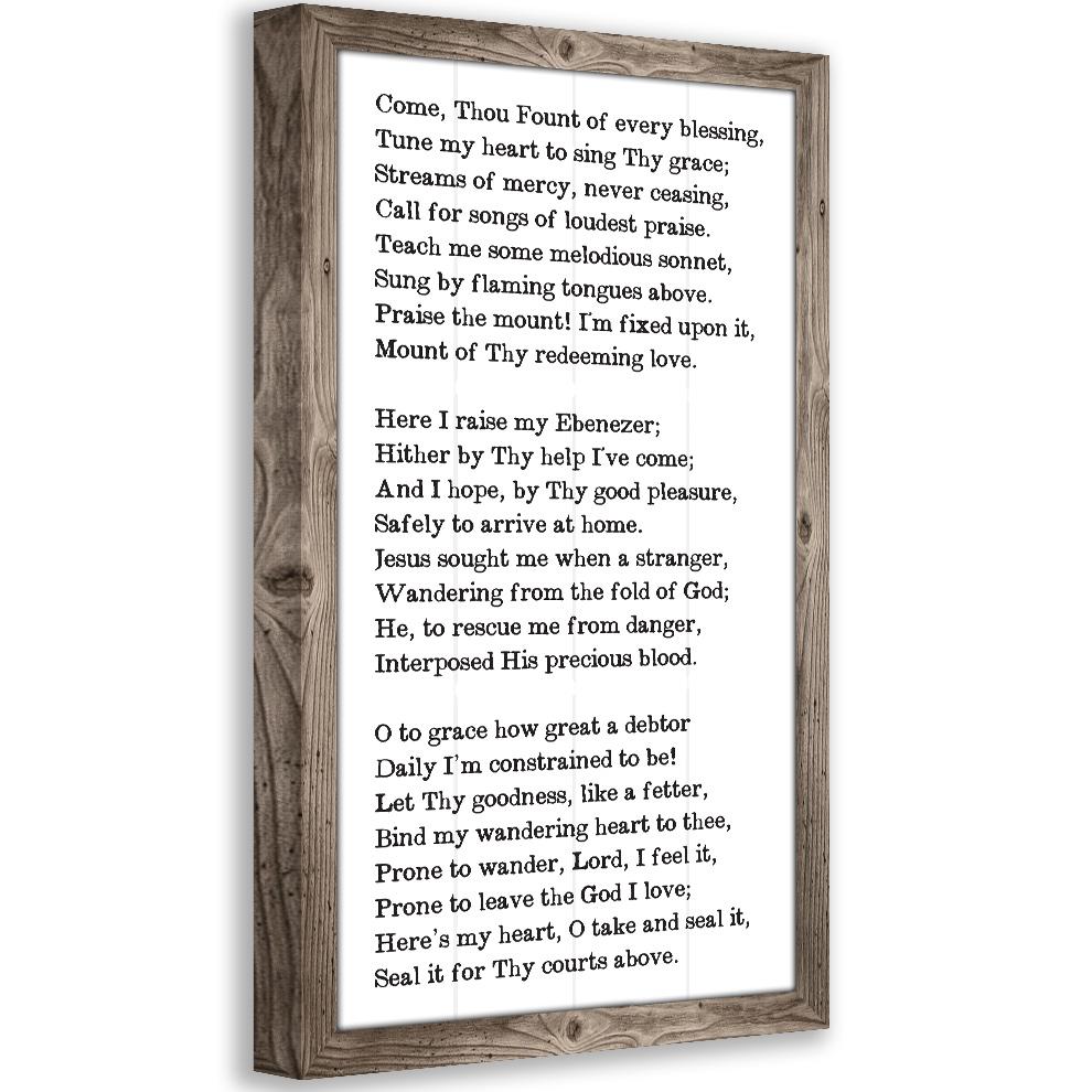 Bind My Wandering Heart to Thee - 9x12 Canvas – Canvases for Christ