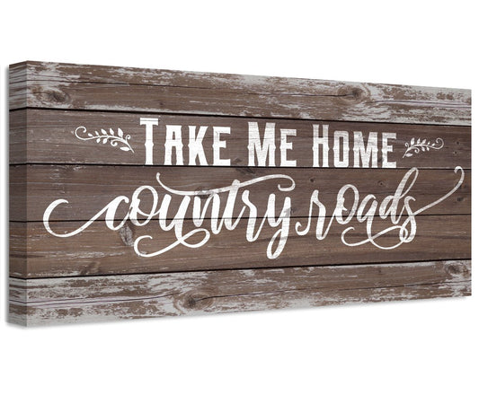 Country Roads - Canvas | Lone Star Art.