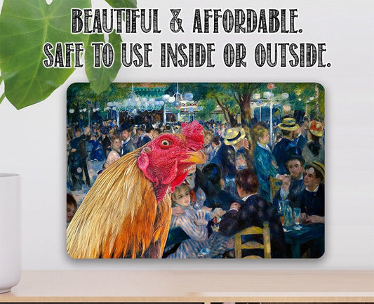 Dance at Le moulin de la Galette Painting - Interrupted Rooster - Metal Sign Metal Sign Lone Star Art