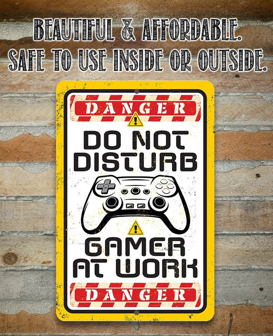 Do Not Disturb Gamer - Metal Sign Metal Sign Lone Star Art