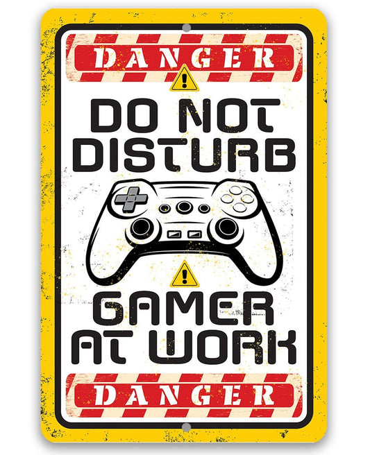 Do Not Disturb Gamer - Metal Sign Metal Sign Lone Star Art