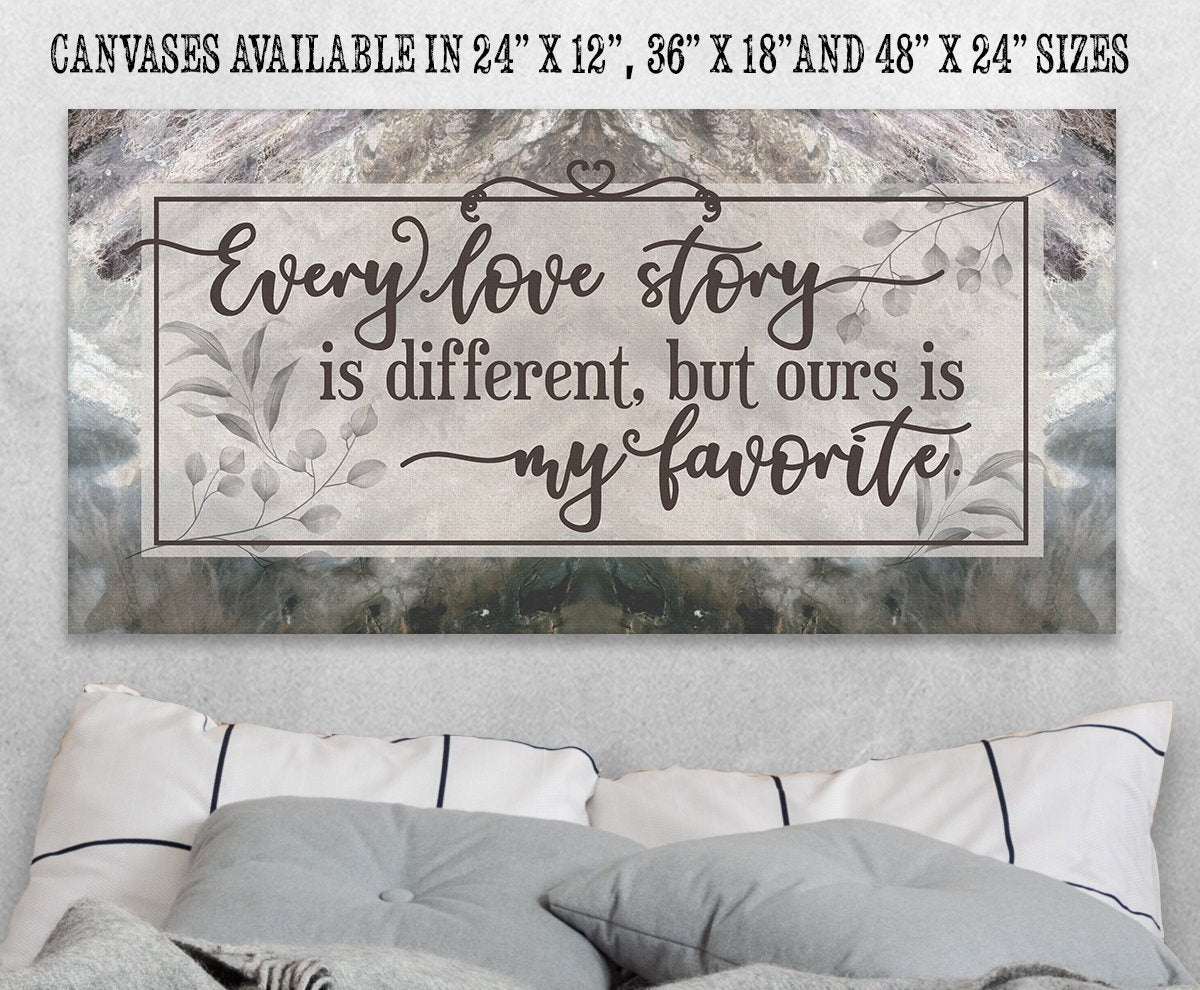 Every Love Story Is Beautiful - Canvas | Lone Star Art.