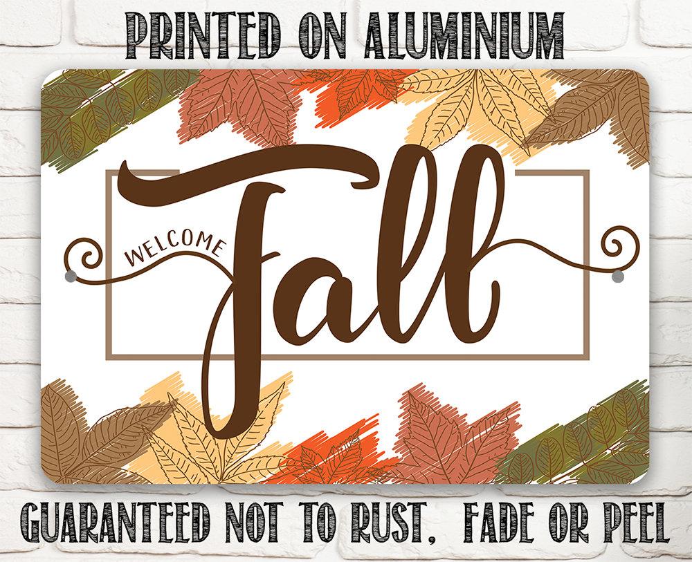 Fall - Metal Sign | Lone Star Art.
