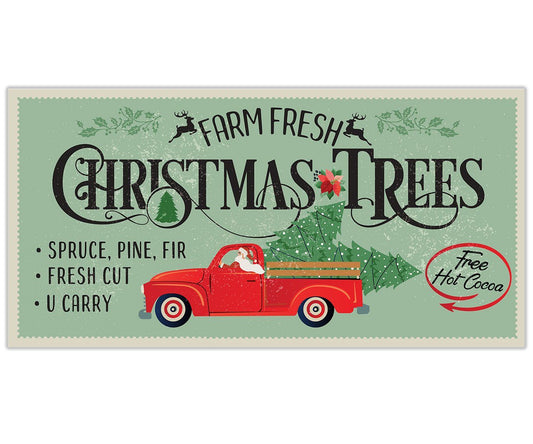 Farm Fresh Christmas Trees - Canvas | Lone Star Art.