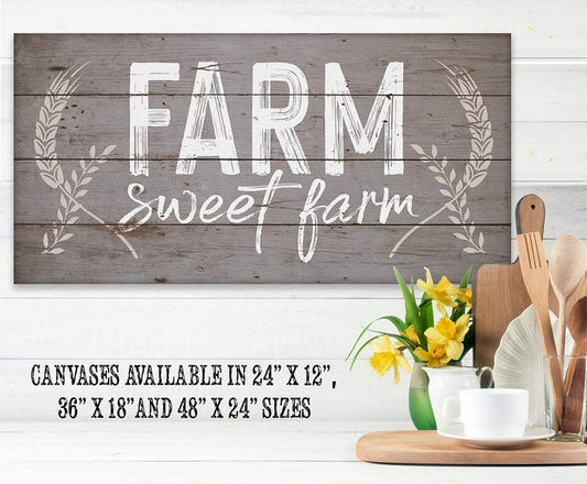Farm Sweet Farm - Canvas | Lone Star Art.