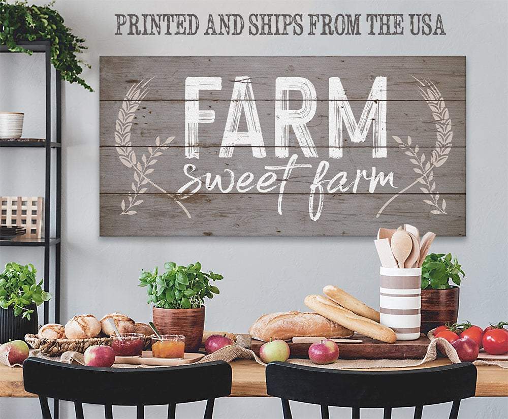 Farm Sweet Farm - Canvas | Lone Star Art.