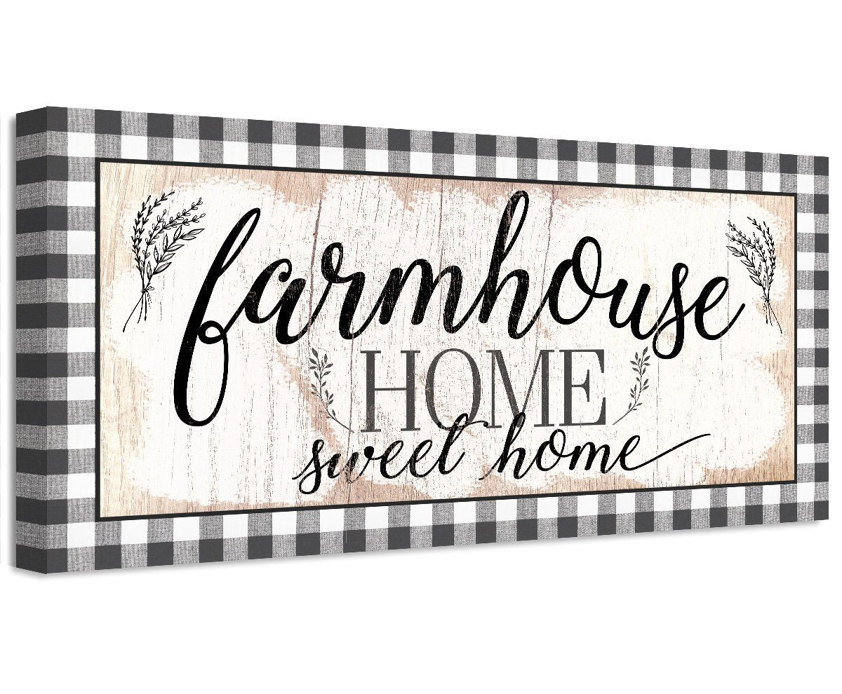 Farmhouse Home Sweet Home - Canvas | Lone Star Art.