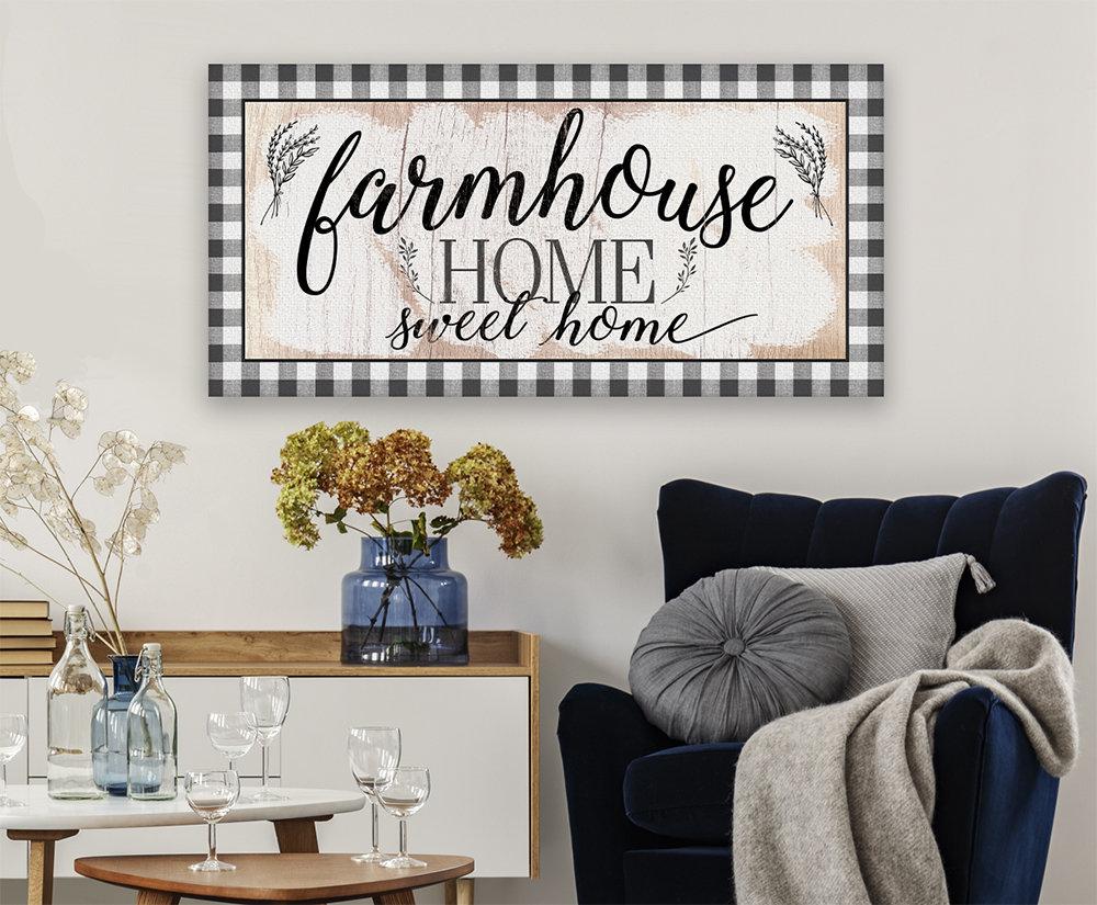 Farmhouse Home Sweet Home - Canvas | Lone Star Art.