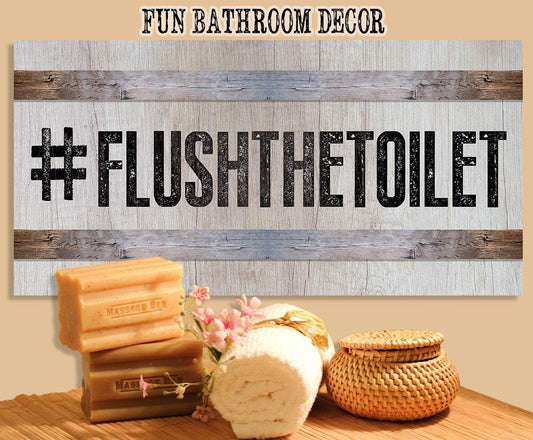 FlushTheToilet - Canvas | Lone Star Art.