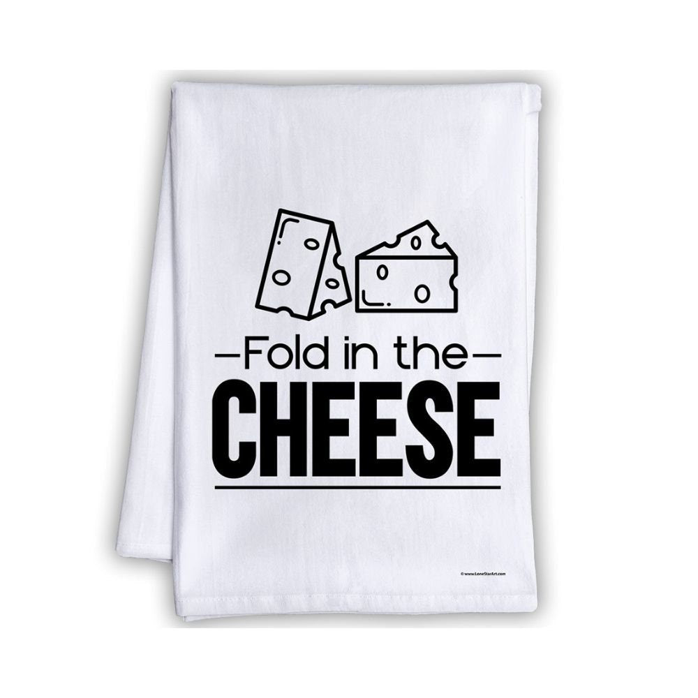 Fold In The Cheese - Tea Towel Tea Towel Lone Star Art 