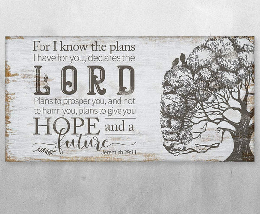 For I Know The Plans - Canvas | Lone Star Art.