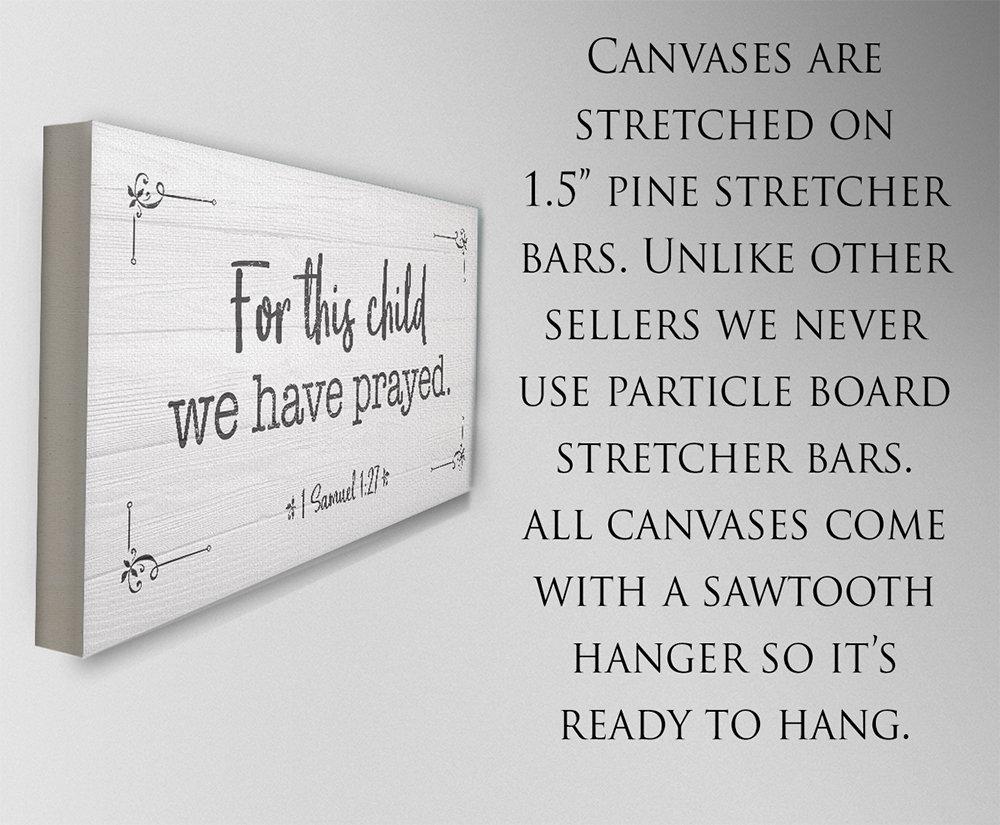 For This Child We Have Prayed 2 - Canvas | Lone Star Art.