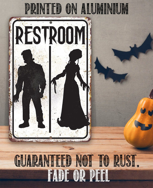 Frankenstein Restroom - Metal Sign | Lone Star Art.