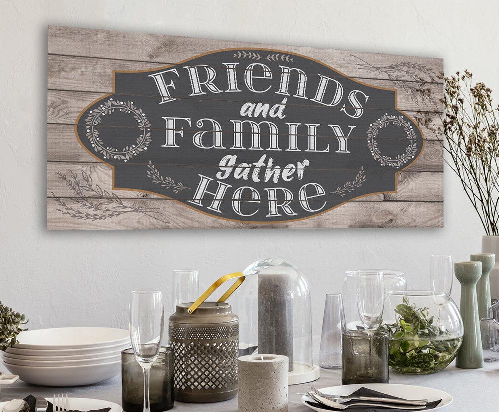Friends and Family Gather Here - Canvas | Lone Star Art.