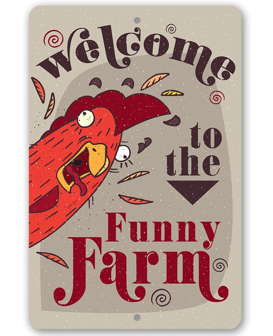 Funny Farm - Metal Sign | Lone Star Art.