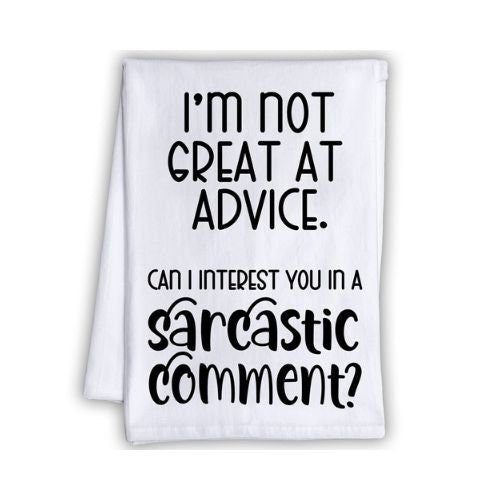 I Just Want to Be a Nice Person/funny Tea Towel/snarky/kitchen