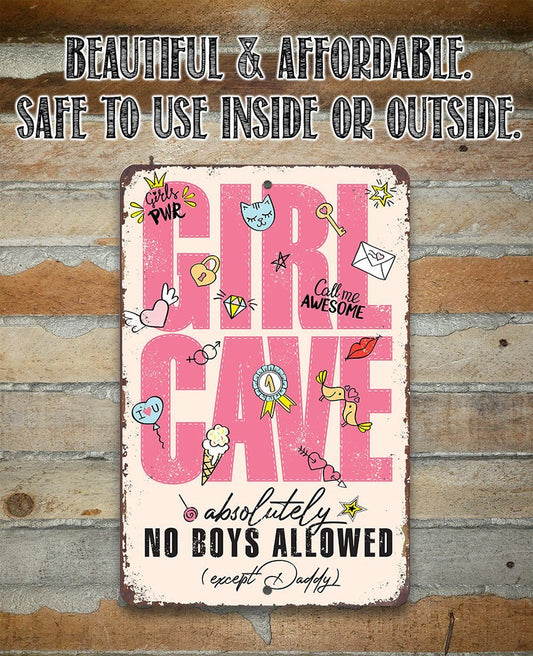 Girl Cave - Metal Sign | Lone Star Art.