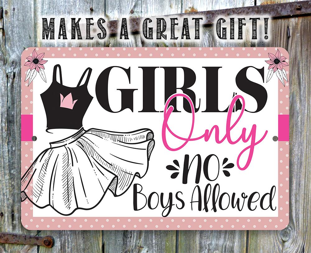 Girls Only - Metal Sign | Lone Star Art.