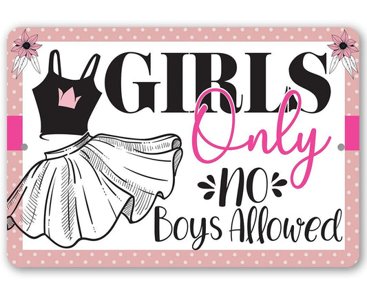 Girls Only - Metal Sign | Lone Star Art.