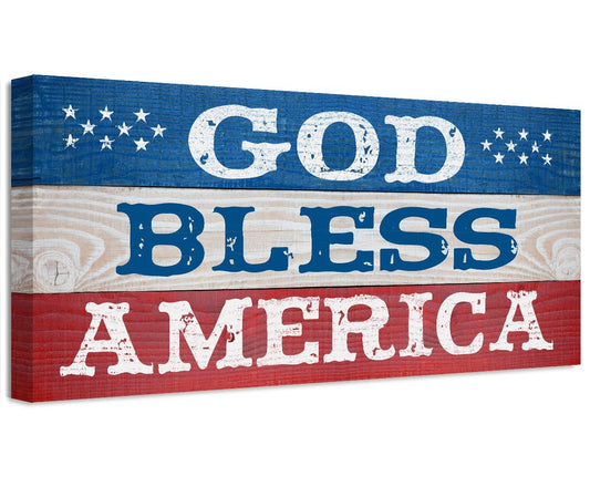 God Bless America - Canvas | Lone Star Art.