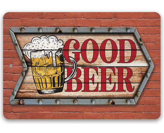 Good Beer 8" x 12" or 12" x 18" Aluminum Tin Awesome Metal Poster Lone Star Art