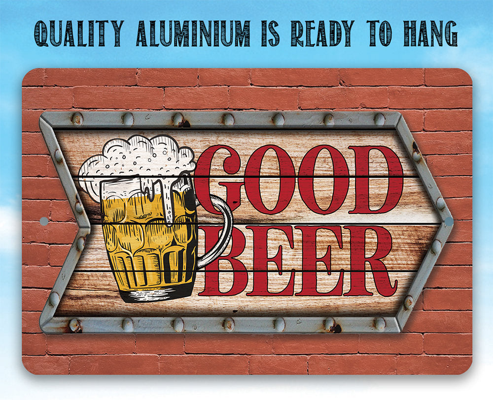 Good Beer 8" x 12" or 12" x 18" Aluminum Tin Awesome Metal Poster Lone Star Art 