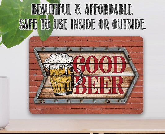 Good Beer 8" x 12" or 12" x 18" Aluminum Tin Awesome Metal Poster Lone Star Art