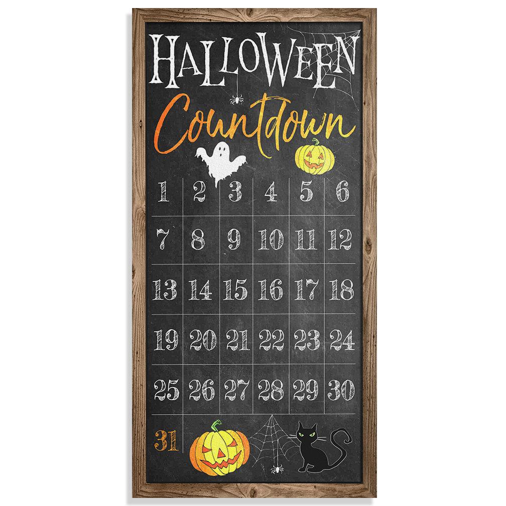 Halloween Countdown - Canvas | Lone Star Art.