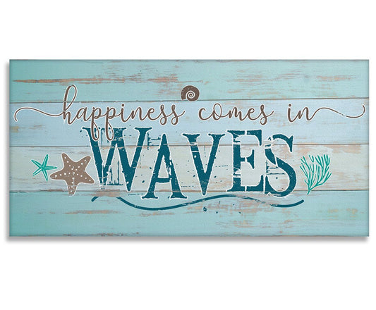 Happiness Comes In Waves - Canvas | Lone Star Art.