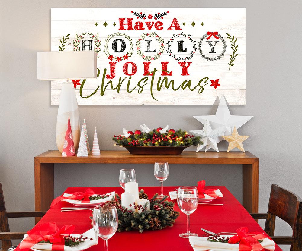 Have A Holly Jolly Christmas - Canvas | Lone Star Art.