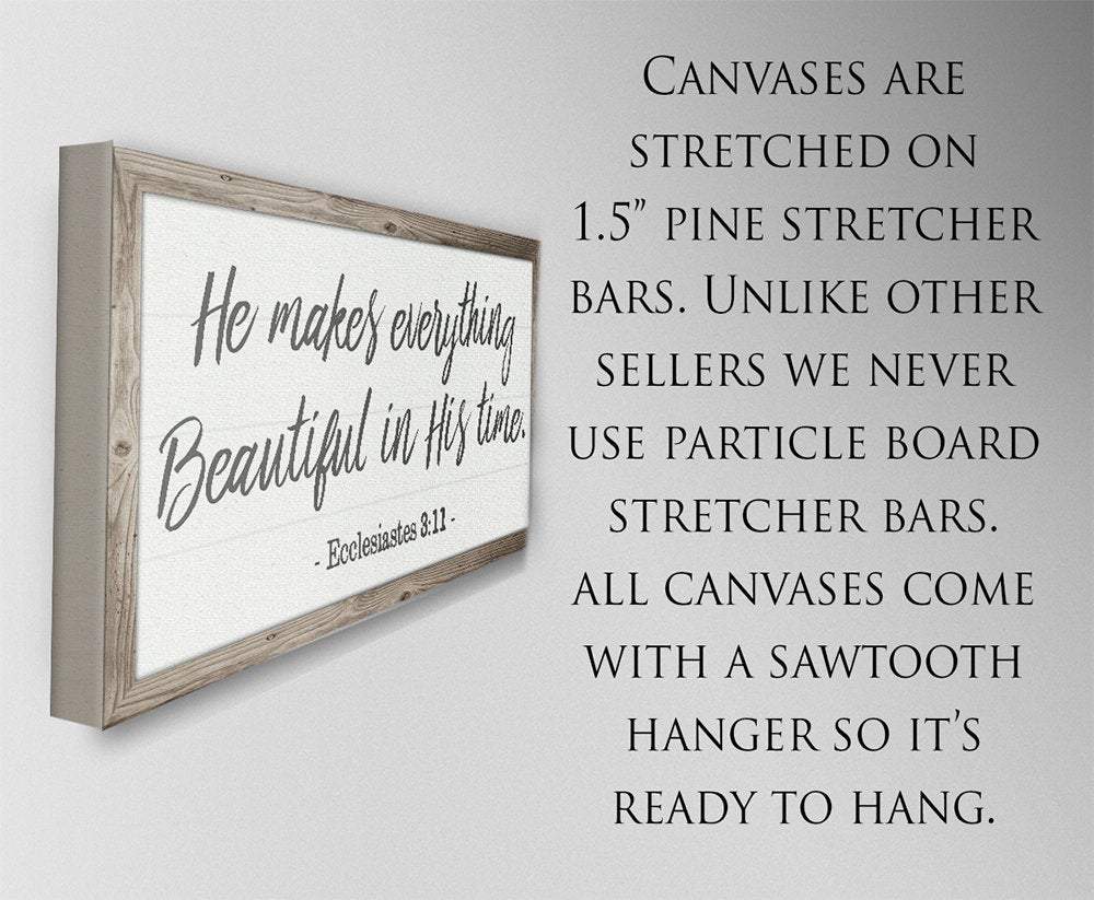 He Makes Everything Beautiful - Canvas | Lone Star Art.