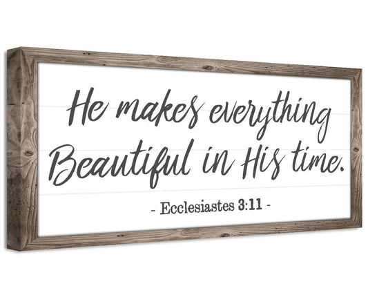 He Makes Everything Beautiful - Canvas | Lone Star Art.