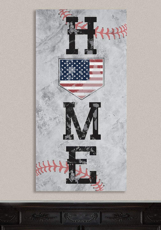 Home Baseball - Canvas | Lone Star Art.