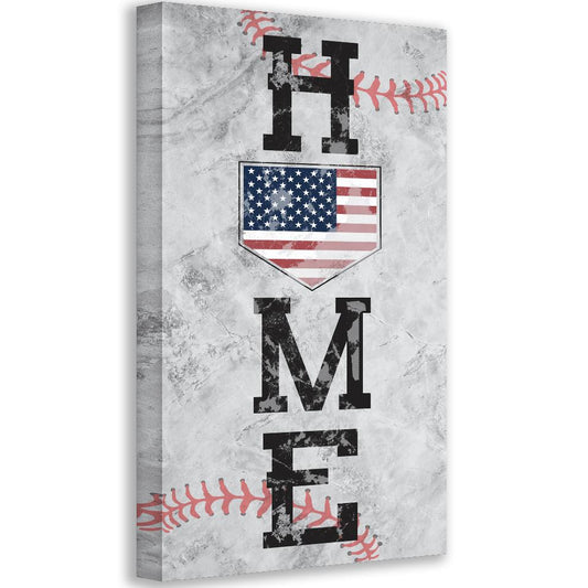 Home Baseball - Canvas | Lone Star Art.