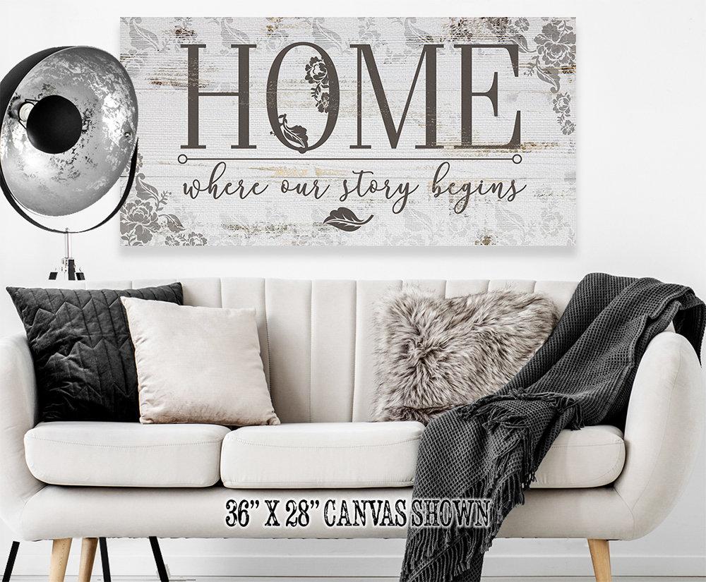 Home Where Our Story Begins - Canvas | Lone Star Art.