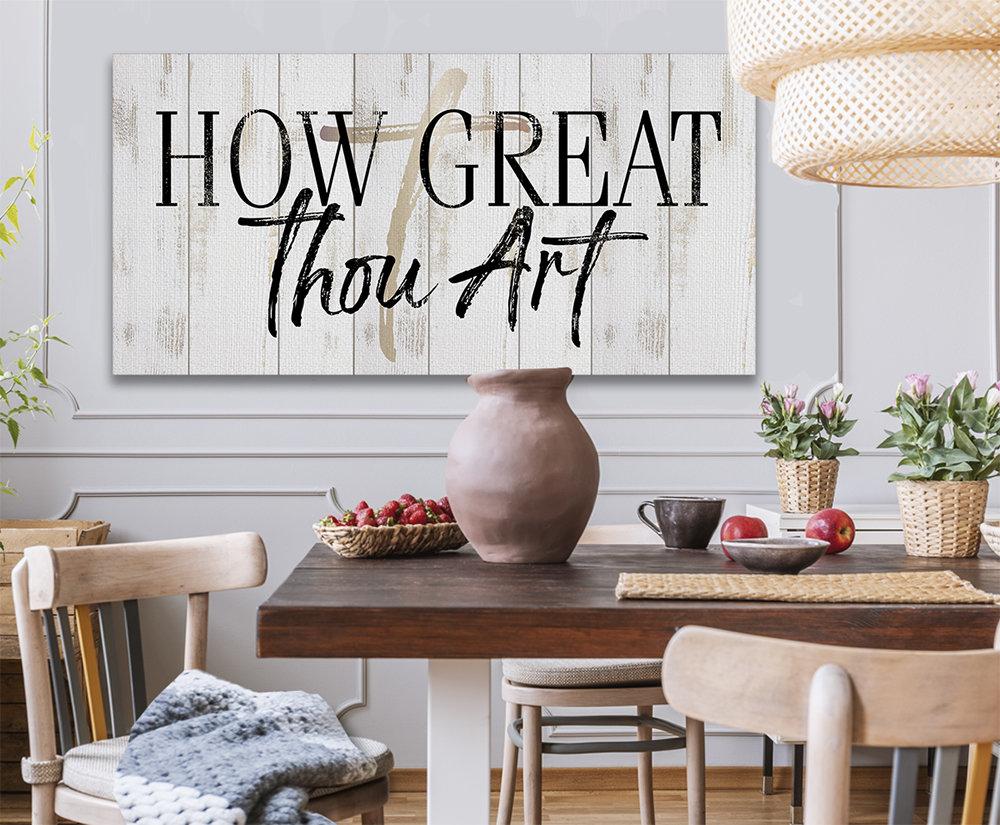 How Great Thou Art - Canvas | Lone Star Art.