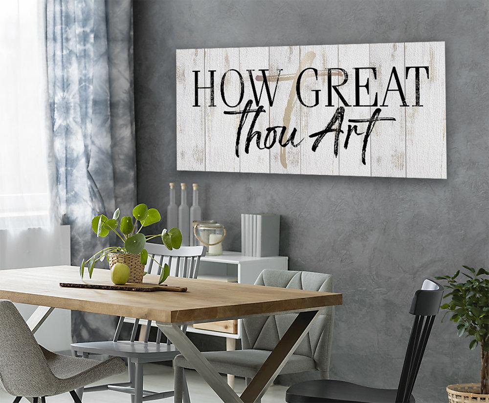 How Great Thou Art - Canvas | Lone Star Art.