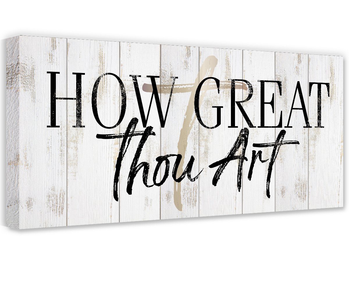 How Great Thou Art - Canvas | Lone Star Art.