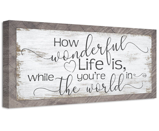 How Wonderful Life Is - Canvas | Lone Star Art.