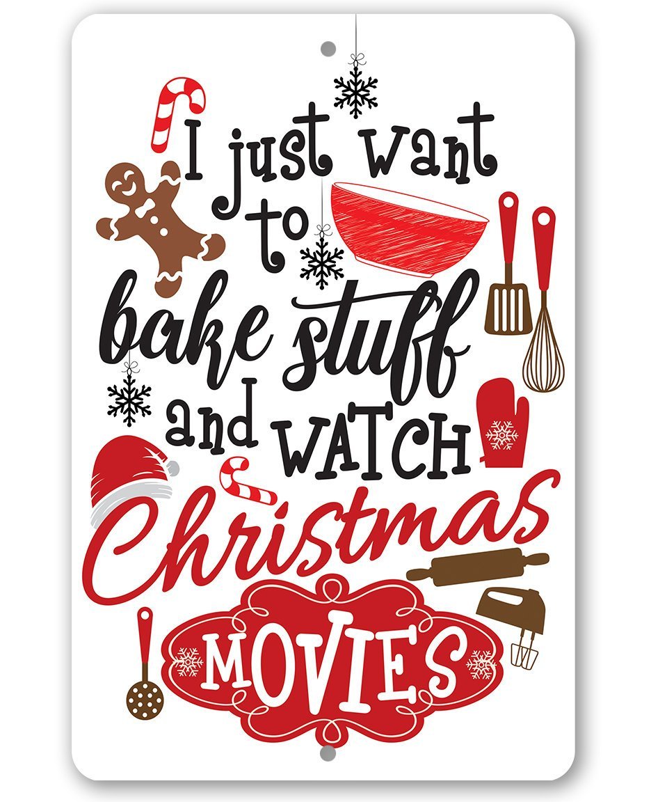 I Just Want To Bake Stuff - Metal Sign | Lone Star Art.