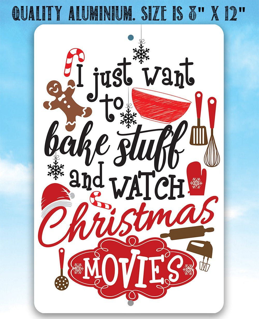 I Just Want To Bake Stuff - Metal Sign | Lone Star Art.